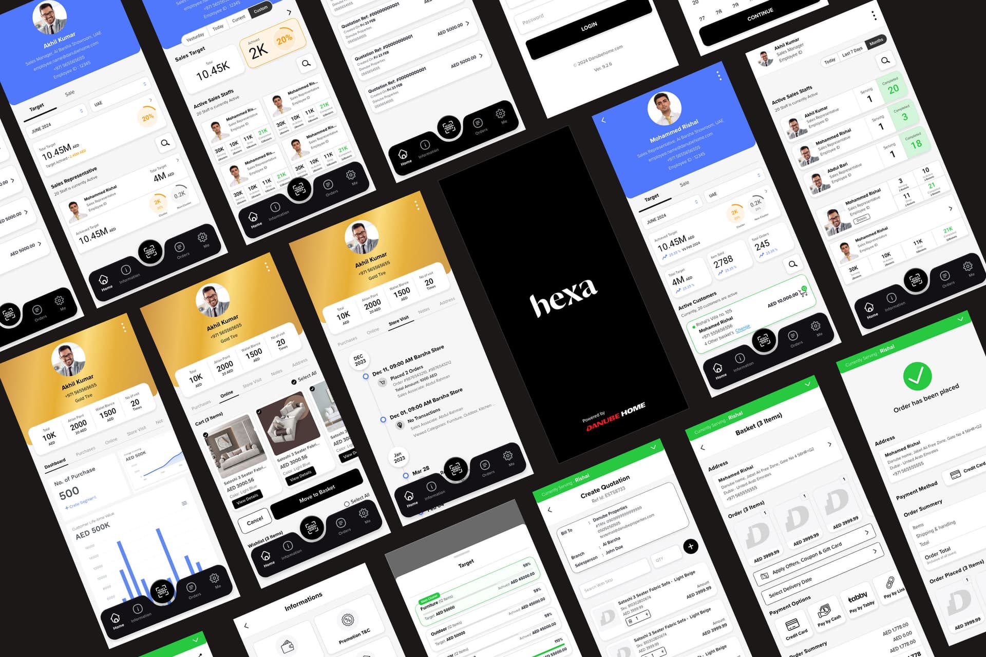 Hexa Store — Showroom Sales & Order Management — screen preview